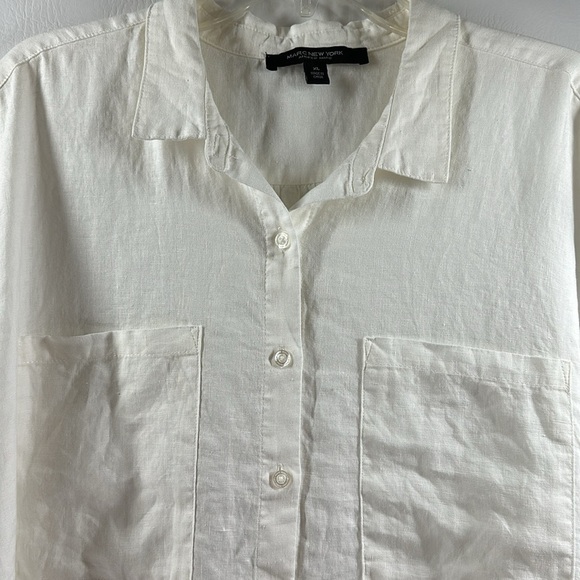 Marc New York Andrew Marc Linen Button Down, XL - Picture 2 of 7
